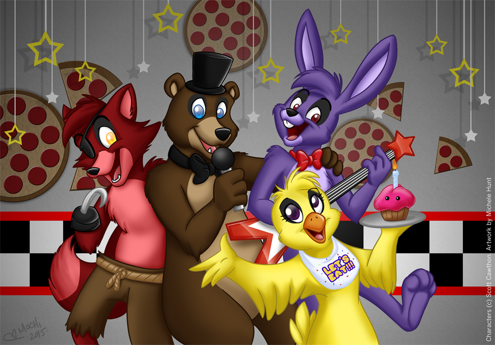 FNAF 1 : Original lineup! by mobkk -- Fur Affinity [dot] net