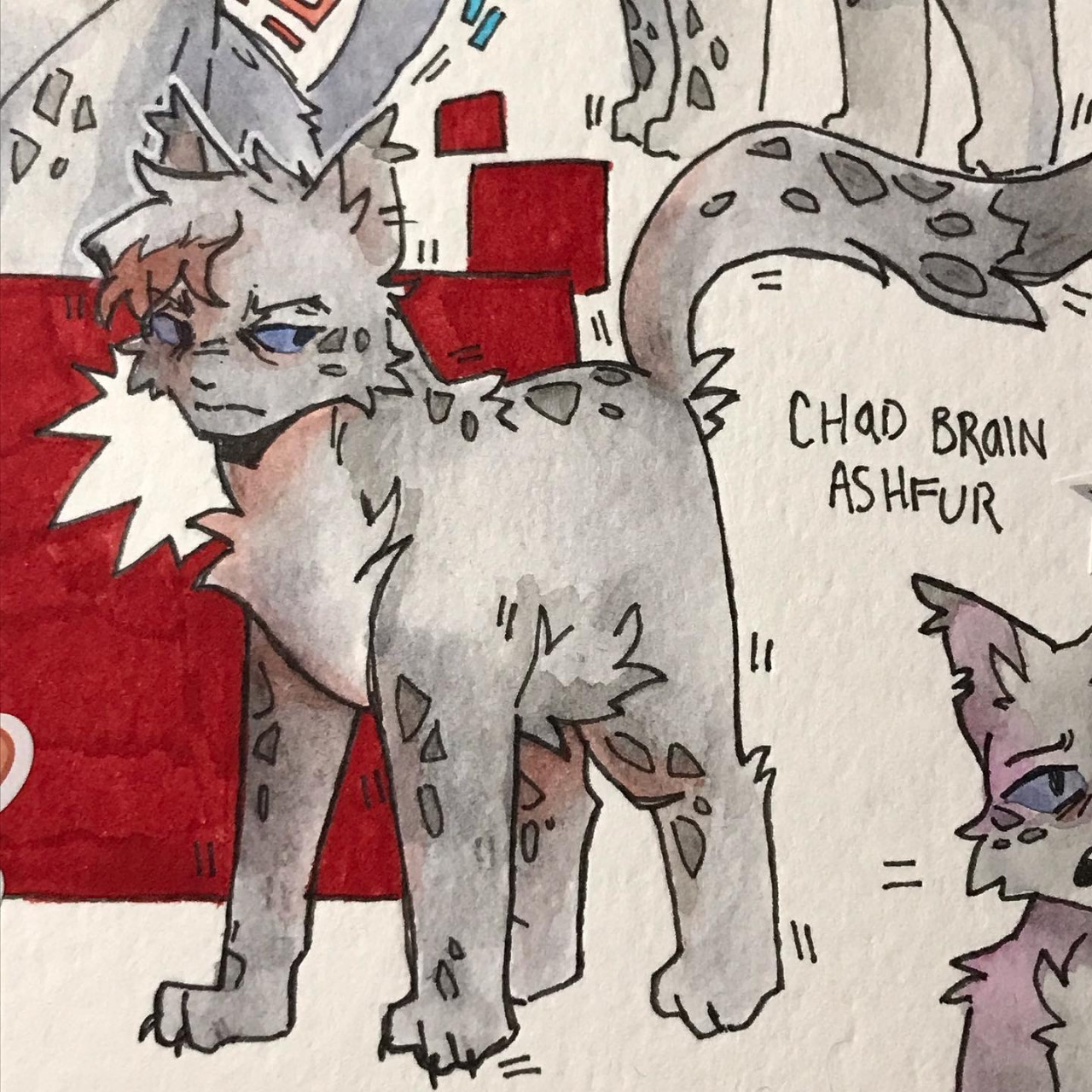 Gee on X: Warriors concept artistwhen? Ashfur concept design I did  today c:  / X