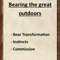 Bearing the great outdoors