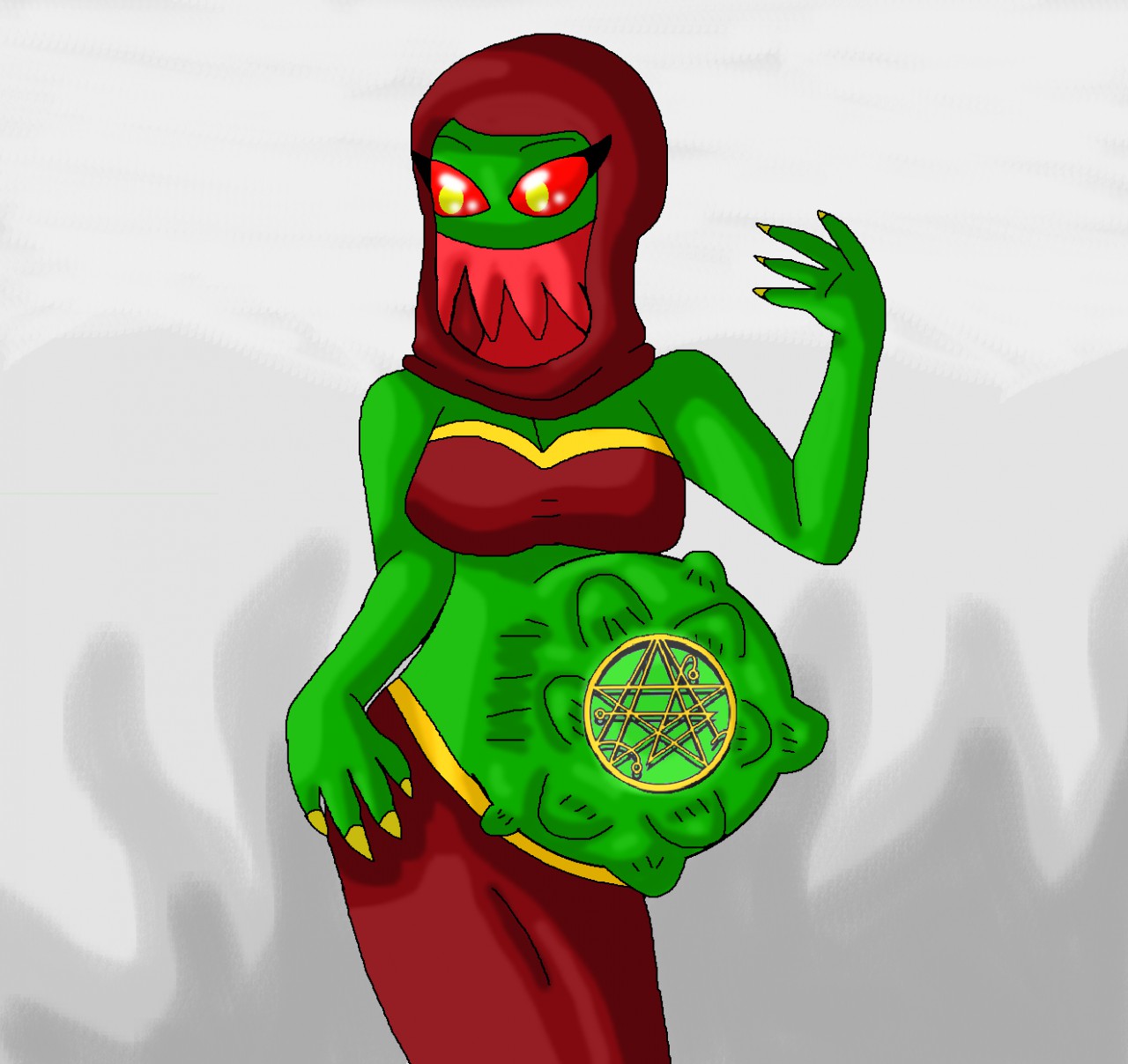 Belly dancer vore