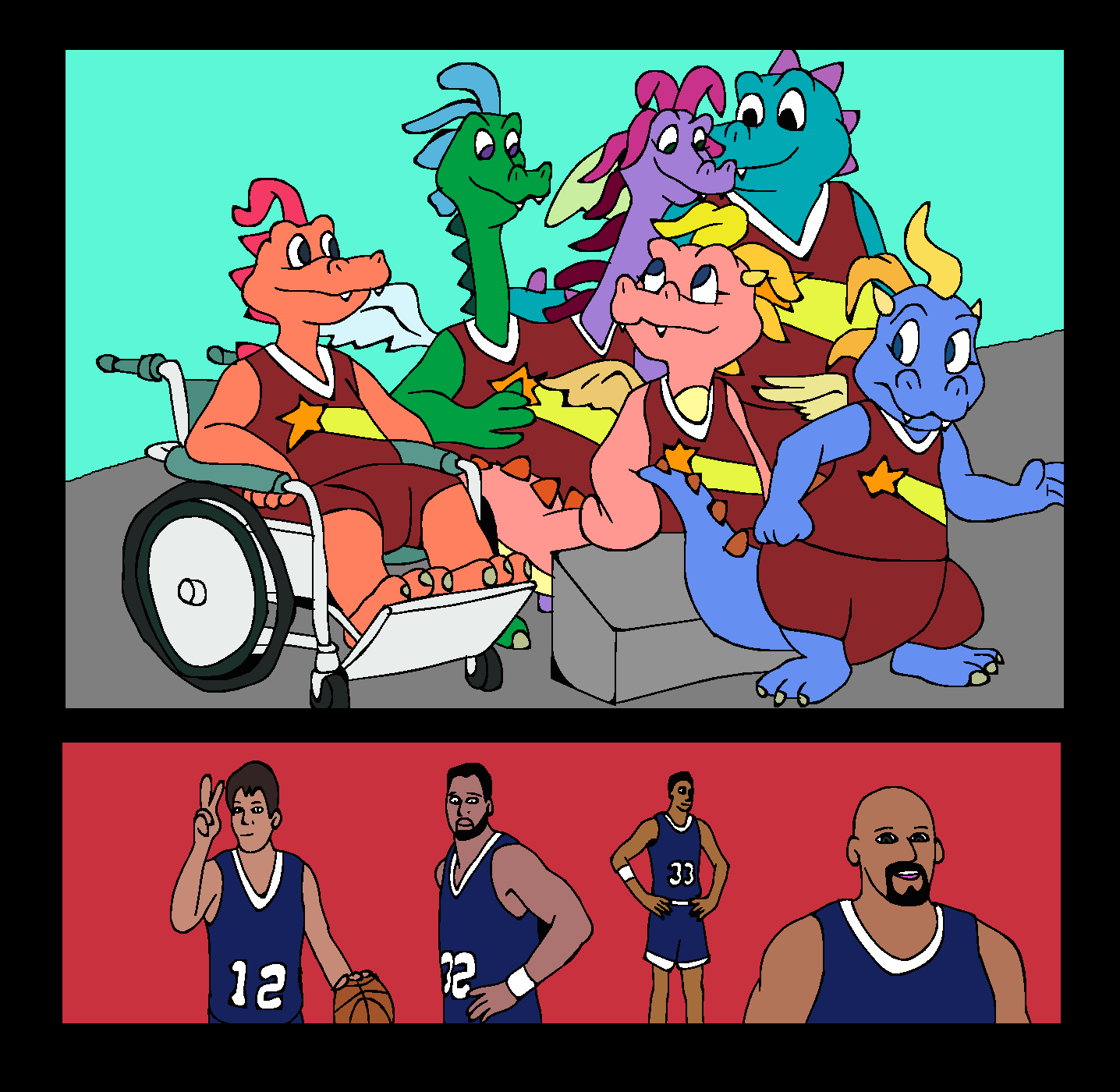 Dragon All Stars Vs NBA All Stars By Mojo1985 -- Fur Affinity [Dot.