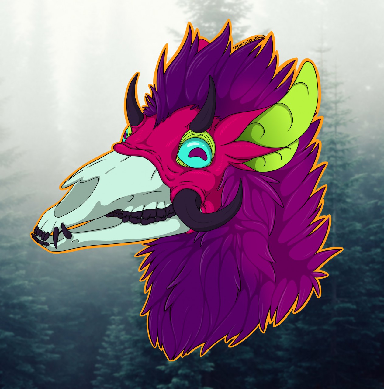 Armaros - Headshot by Mokimo -- Fur Affinity [dot] net