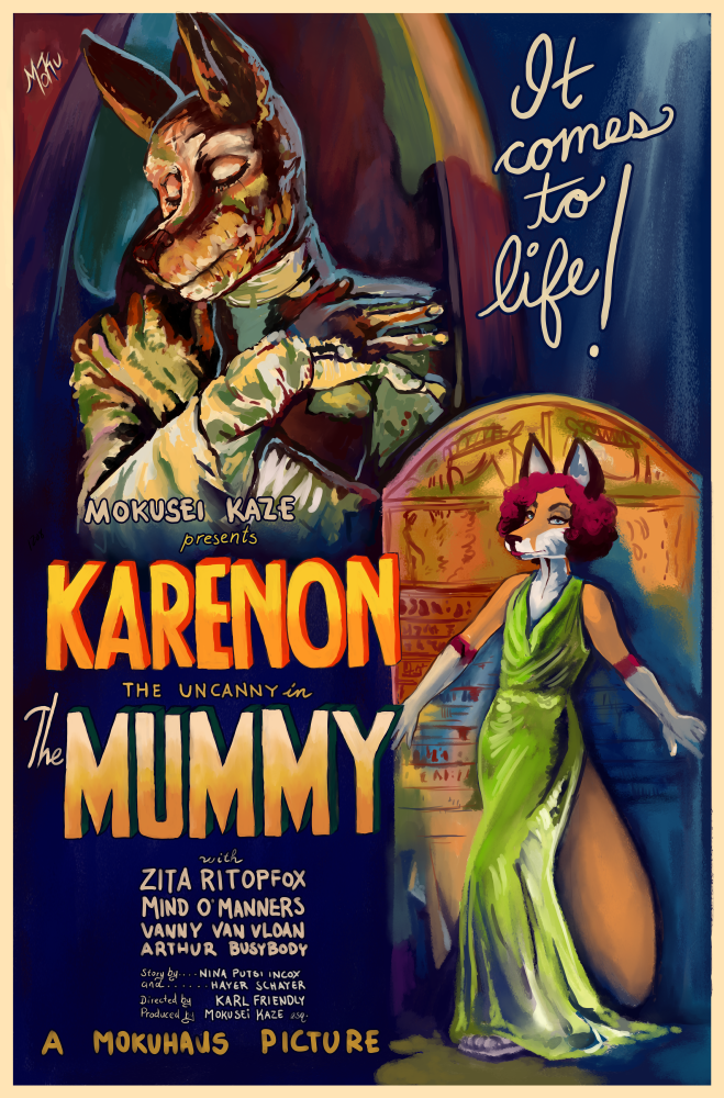 Commission: The Mummy Movie Poster Parody by Mokusei_Kaze -- Fur Affinity  [dot] net