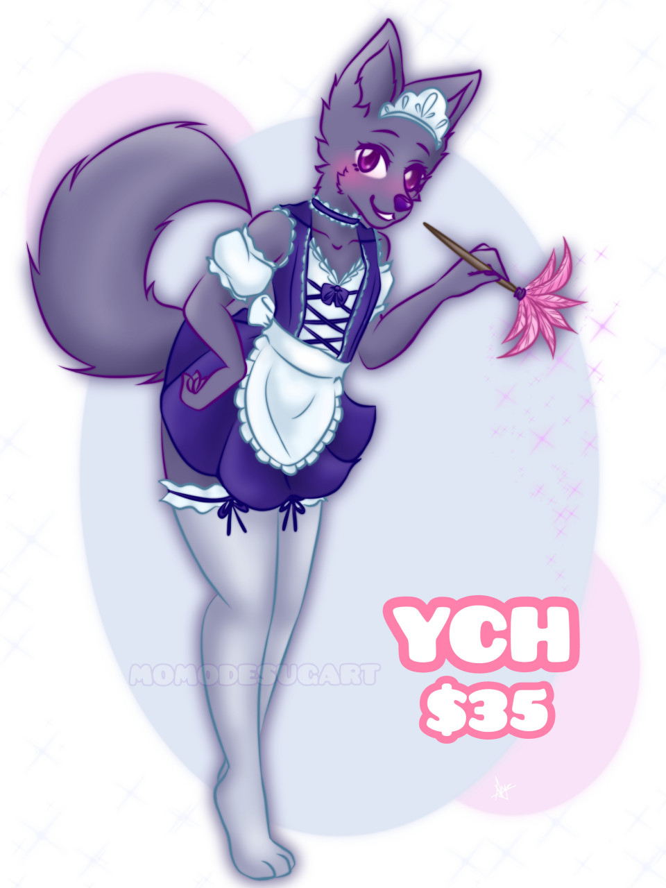 ⭐ FEMBOY MAID YCH OPEN!⭐ by Momodesugart -- Fur Affinity [dot] net