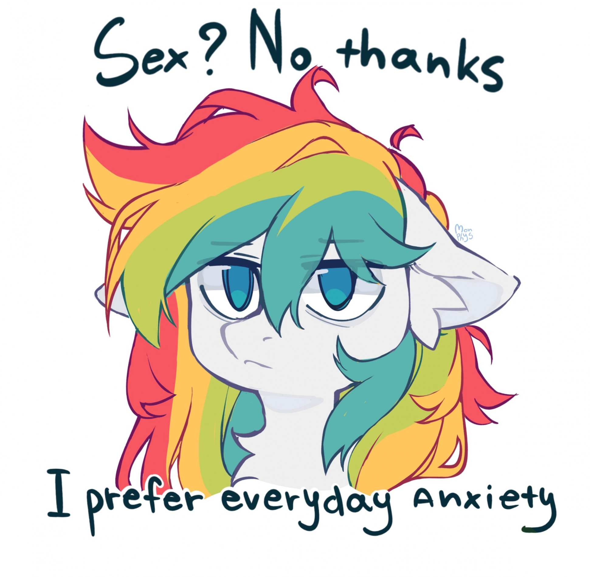 Sex? No thanks. I prefer anxiety ~ by Monphys -- Fur Affinity [dot] net