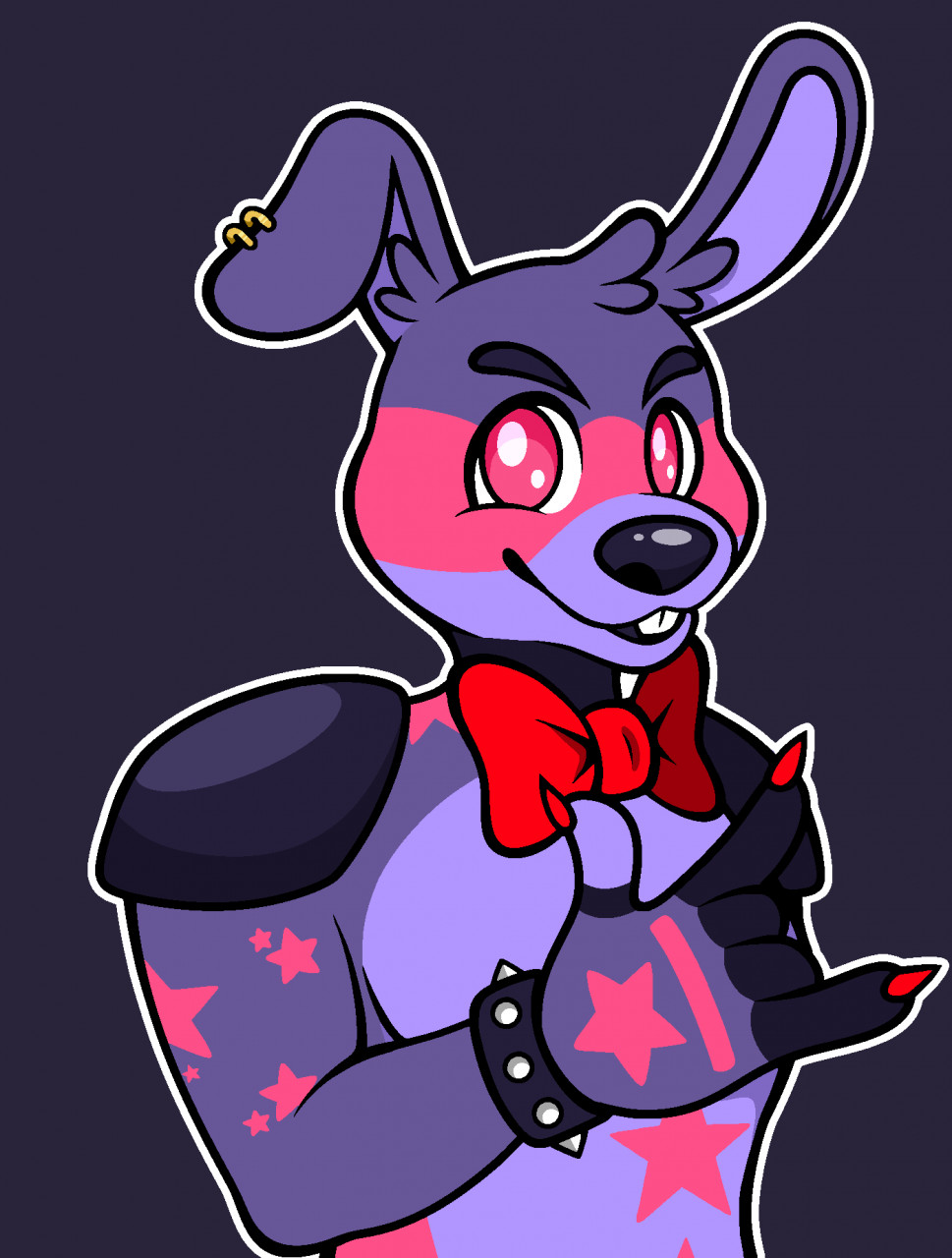 Fnaf Glamrock Bonnie by remysaster -- Fur Affinity [dot] net