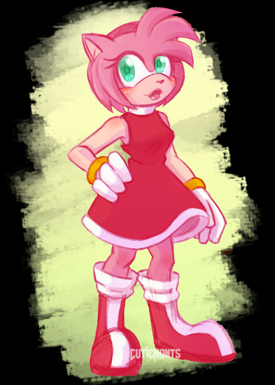 Amy Rose Fan Art by monts3000 -- Fur Affinity [dot] net