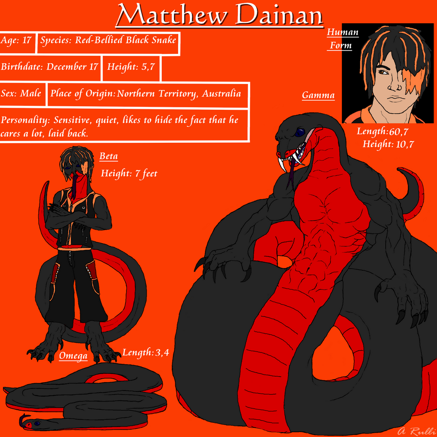 Red-Bellied Black Snake Ref Sheet by MoonBeast-AR -- Fur Affinity [dot] net