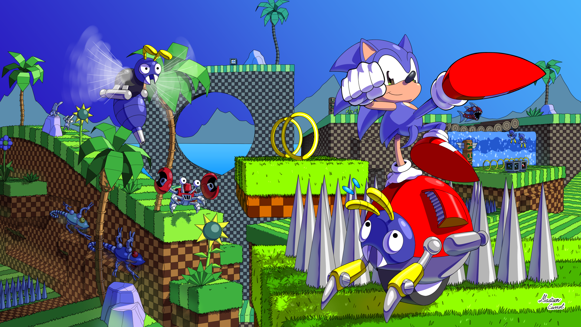 Download Green Hill Zone Background