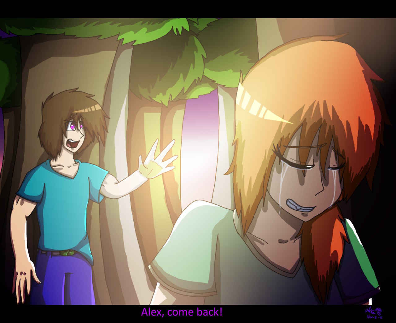 Fake Minecraft Anime Screenshot 4 by MoonDragon2000 -- Fur Affinity [dot]  net