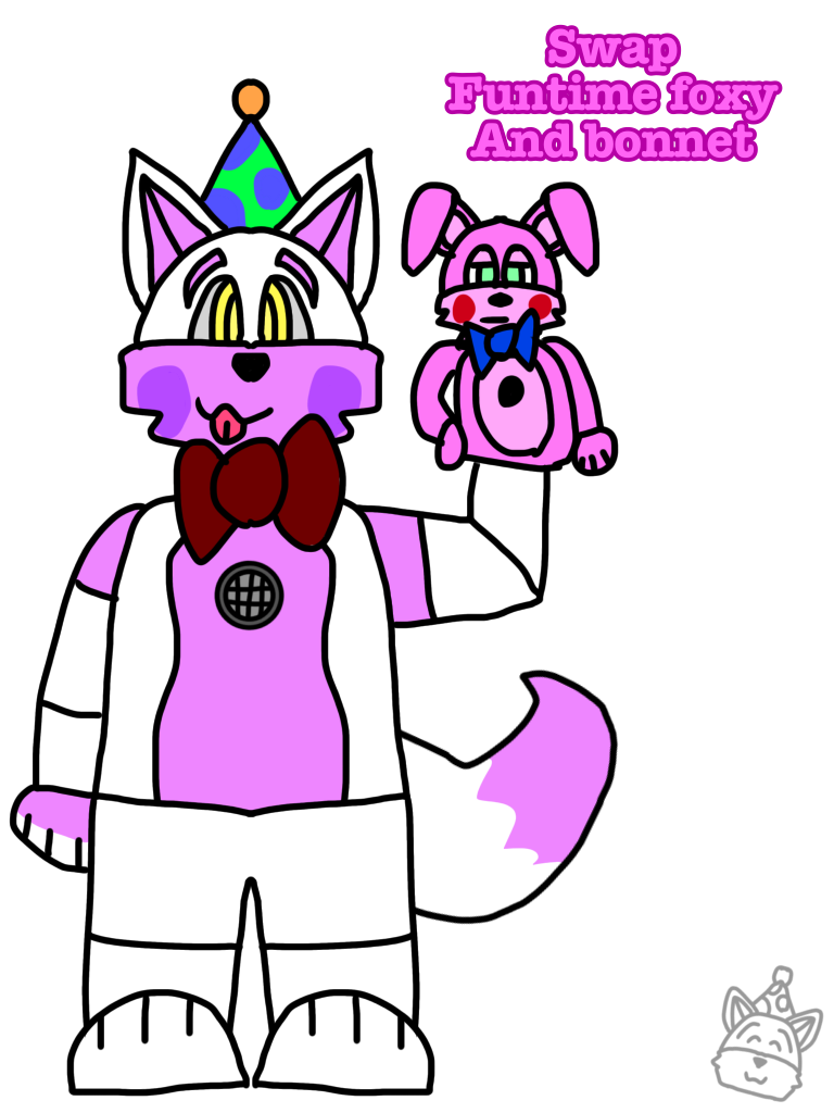 Funtime foxy and bonnet swap au by Moonlighting204 -- Fur Affinity [dot] net