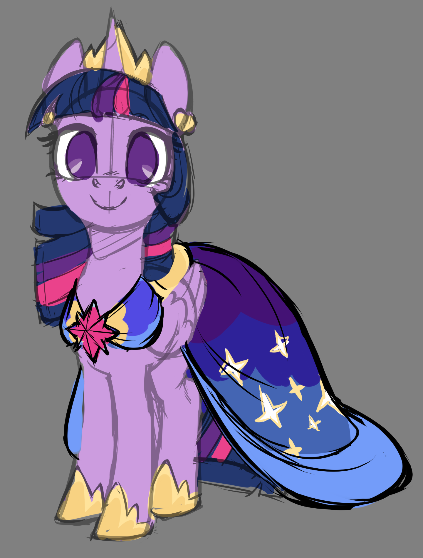 Pony princess Twilight Sparkle sketch by Moonseeker -- Fur