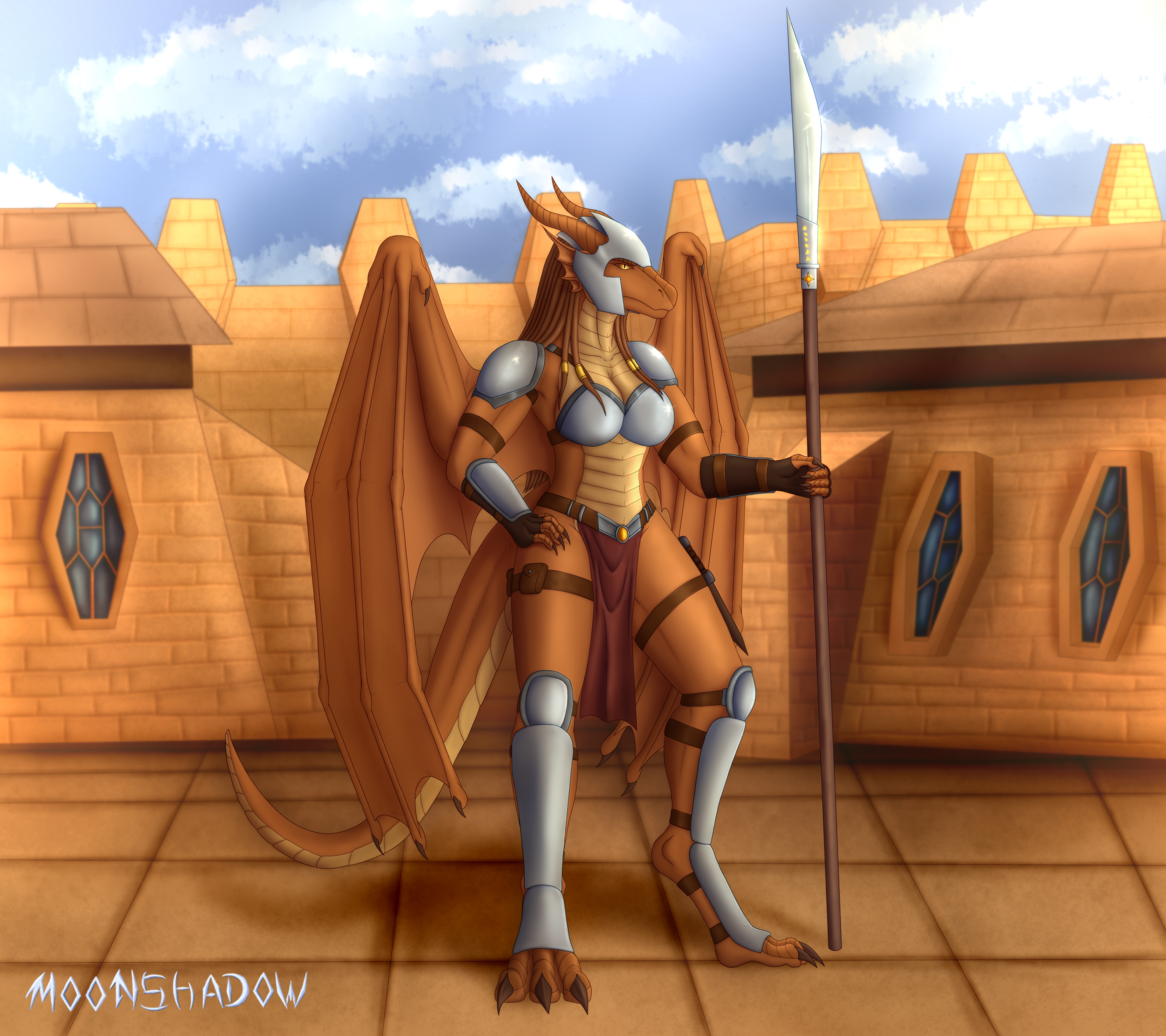 Atalla - the warrior lady by MoonshadowAstaria -- Fur Affinity [dot] net