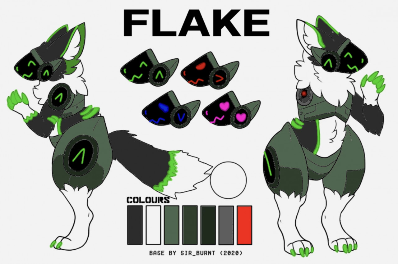 [OUTDATED] Flake the Protogen by MoonTheFolfFloof -- Fur Affinity [dot] net