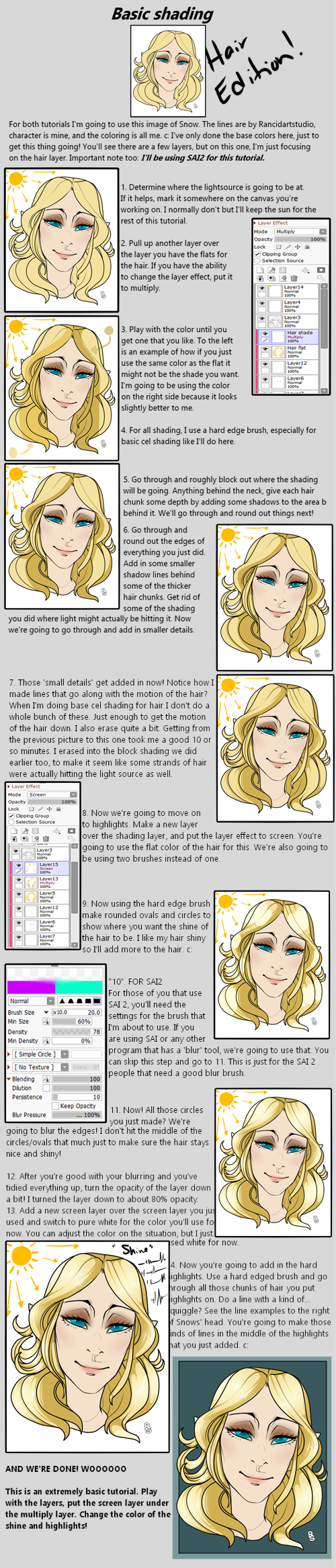 Drawing Advice: Anime Style Cel Shading Tutorial