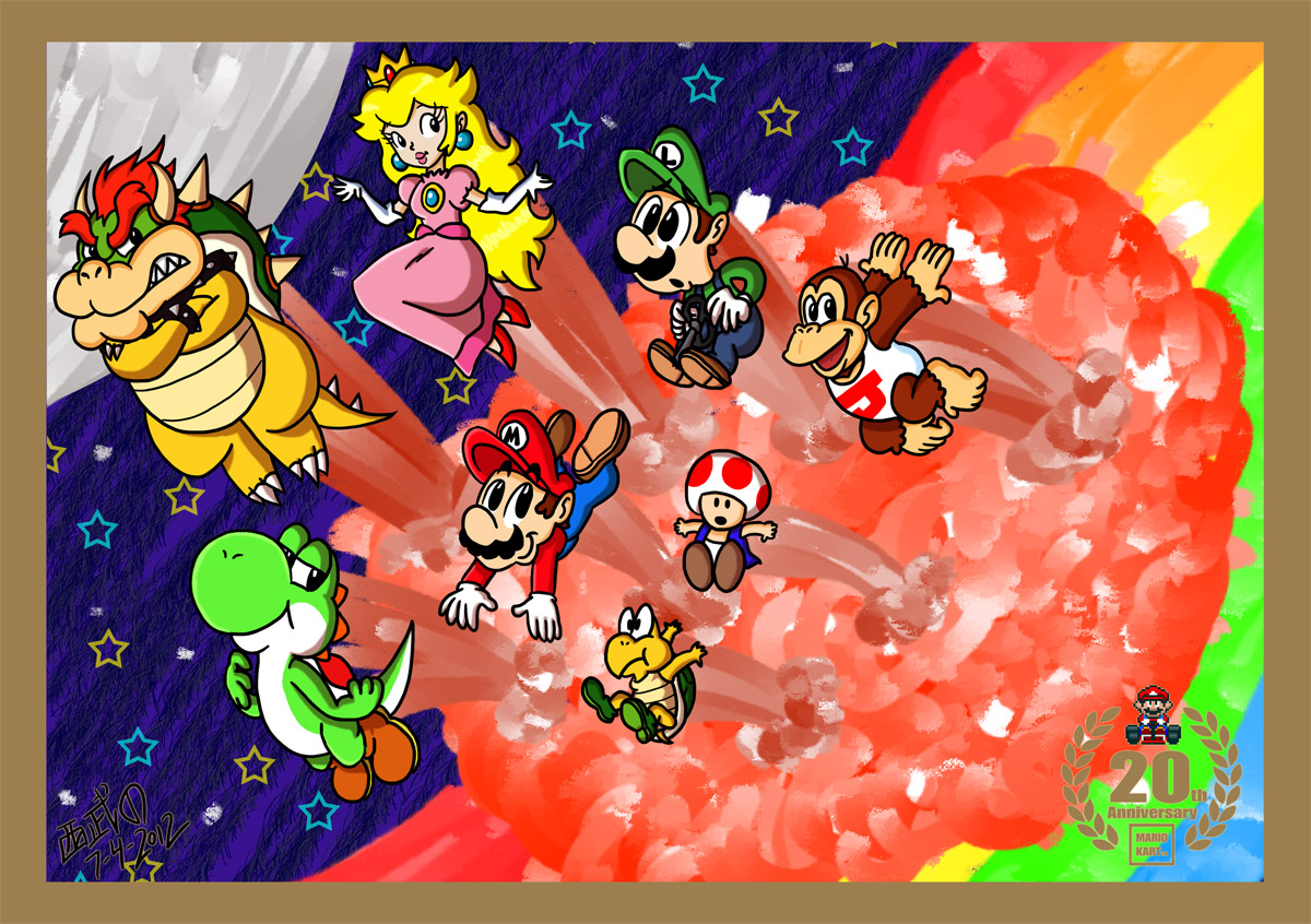 Super Mario Kart - Rainbow Crash by Moroboshi -- Fur Affinity [dot] net