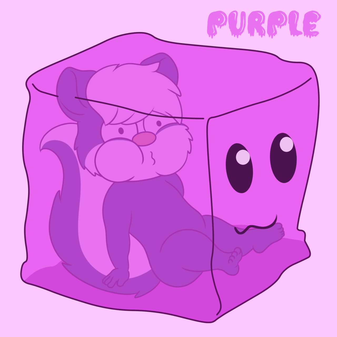 Purple M&M Overinflated (sticker) by Popperexpand -- Fur Affinity [dot] net