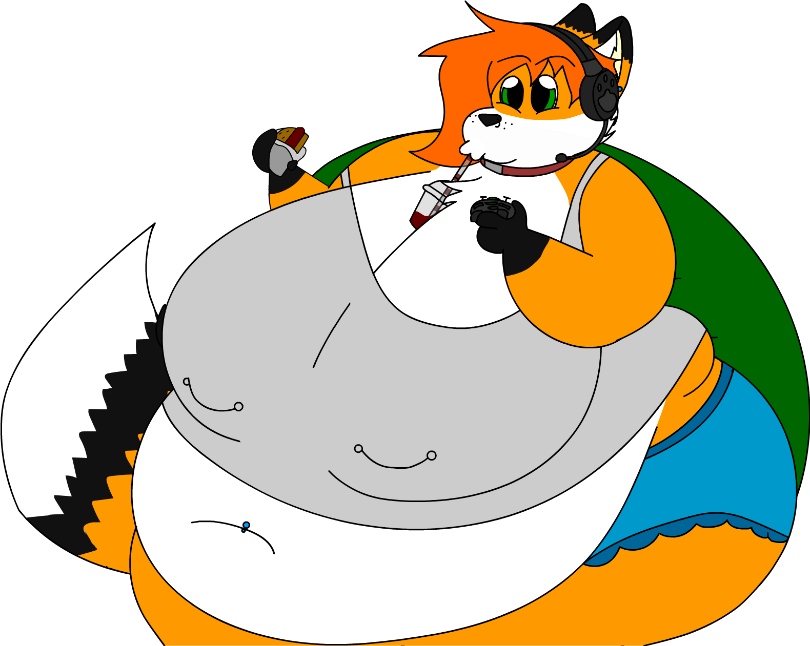 GIF] Sizeable Sheila Slurps Slushie by MoustachedPotatoes -- Fur Affinity  [dot] net