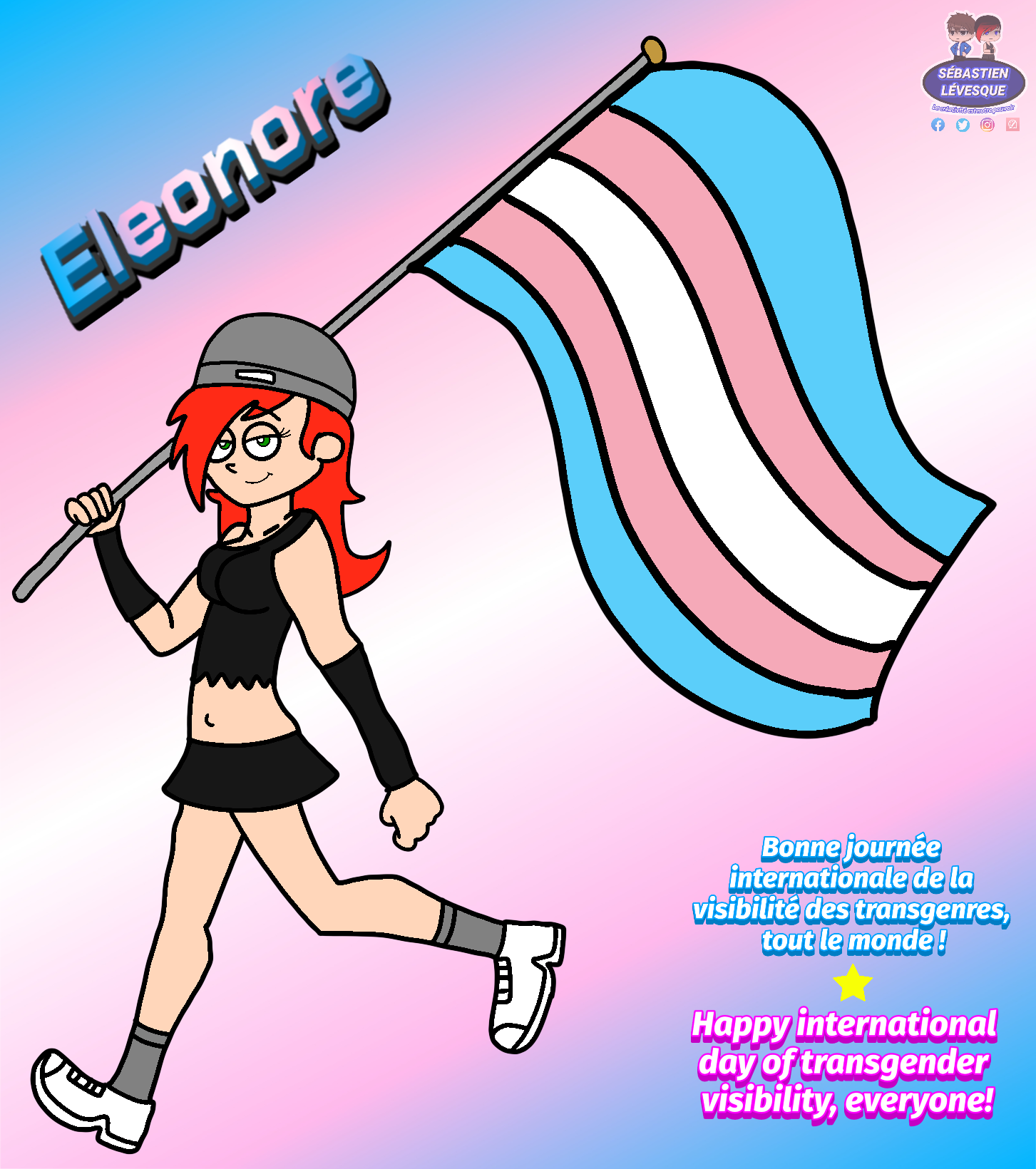 Eleonore has the transgender flag by MrSGroupArts2009 -- Fur