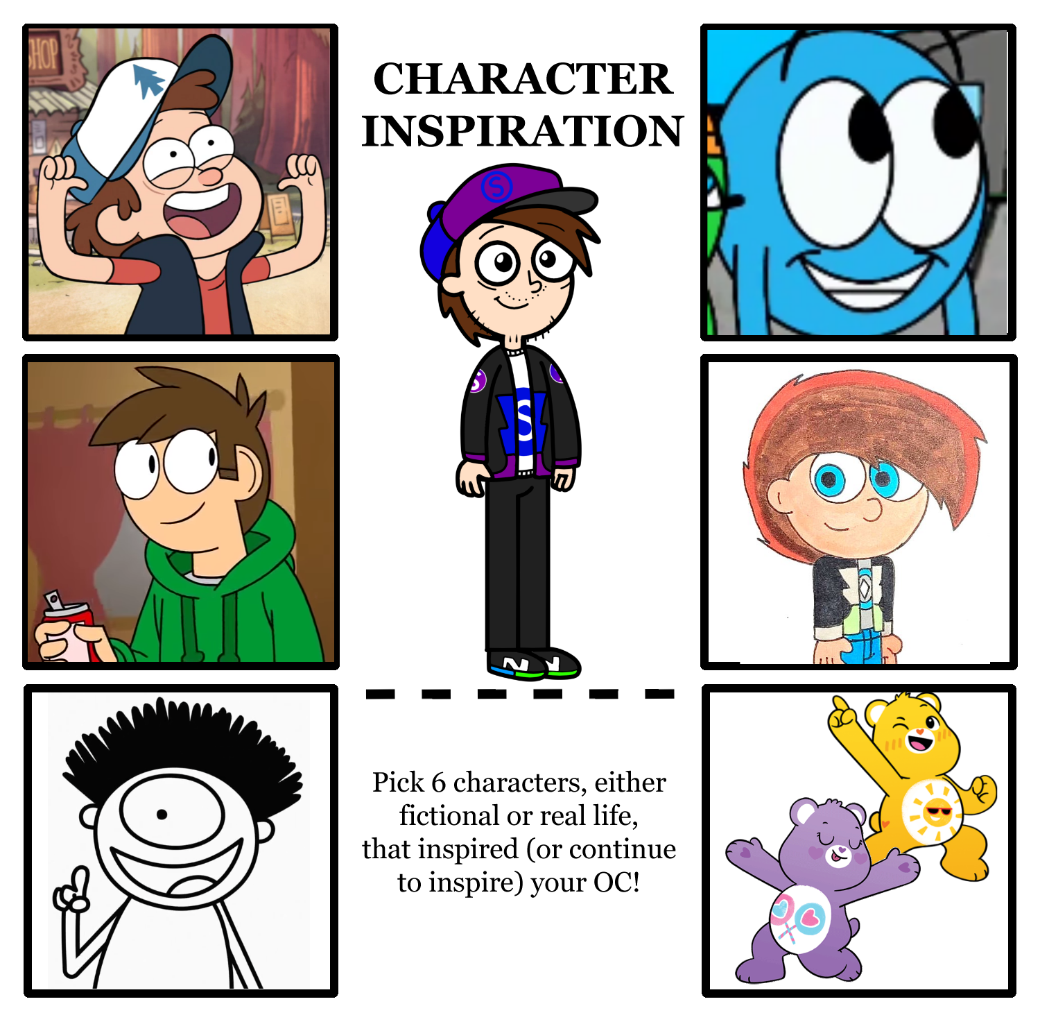 Eddsworld characters as Care Bears : r/Eddsworld