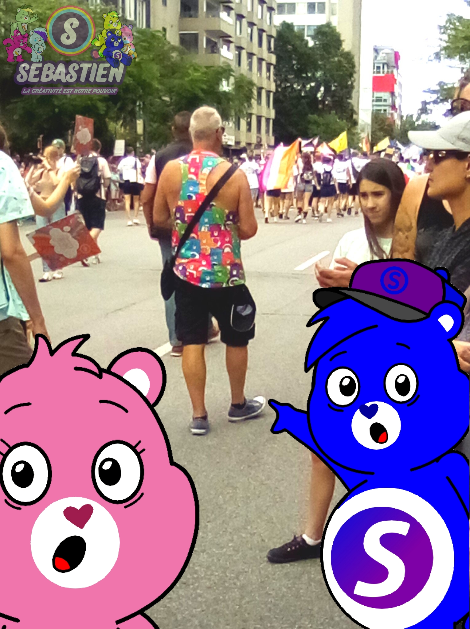 Spotted a guy wearing a Care Bears camisole by MrSGroupArts2009 -- Fur