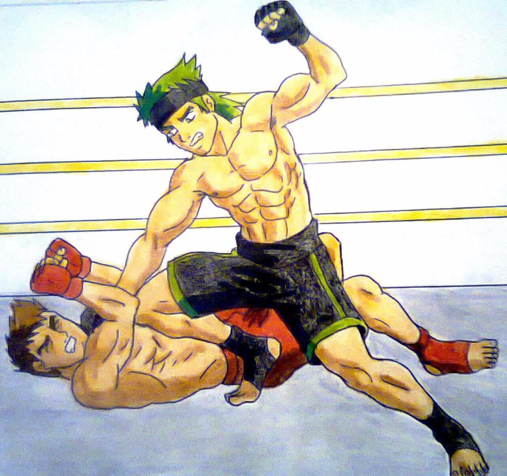MMA Fighter – Anime Wallpaper - Mma - Magnet | TeePublic