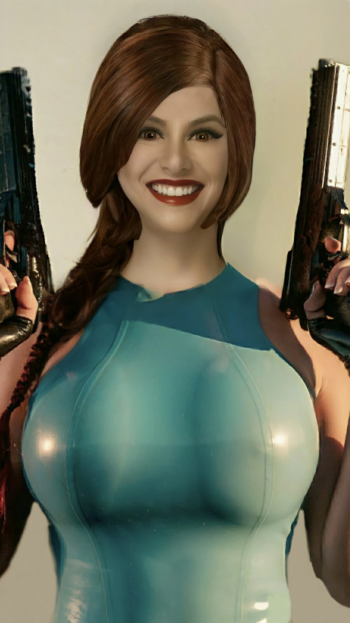 Photo Morphed-Lara Croft (Smiling) by MrWammer -- Fur Affinity [dot] net