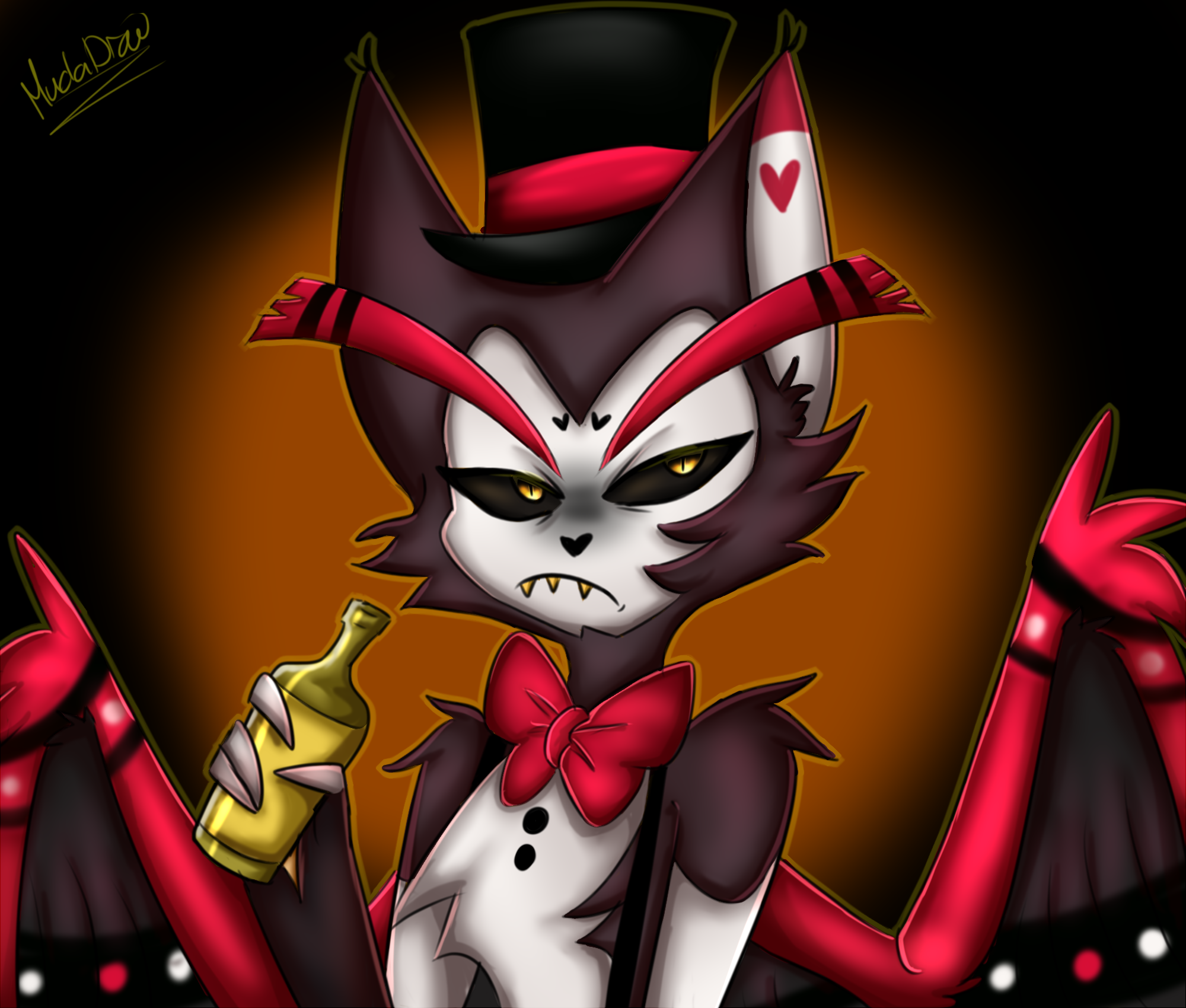 husk hazbin hotel fan art by MudaDraw -- Fur Affinity [dot] net