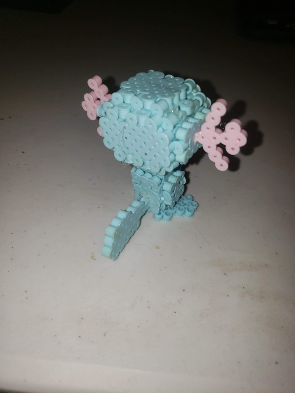 Art, Axolotl Perler Bead 3