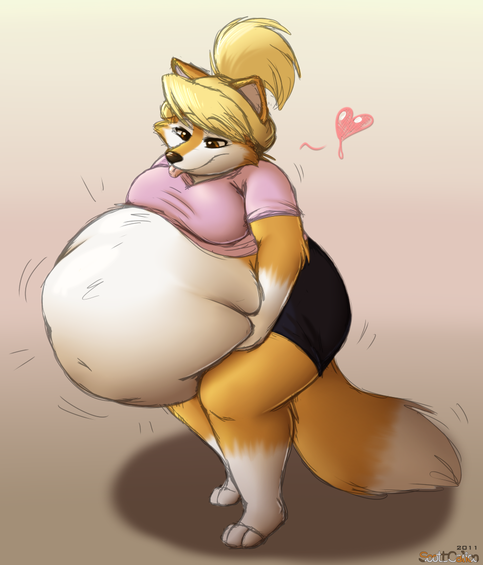Furry big belly