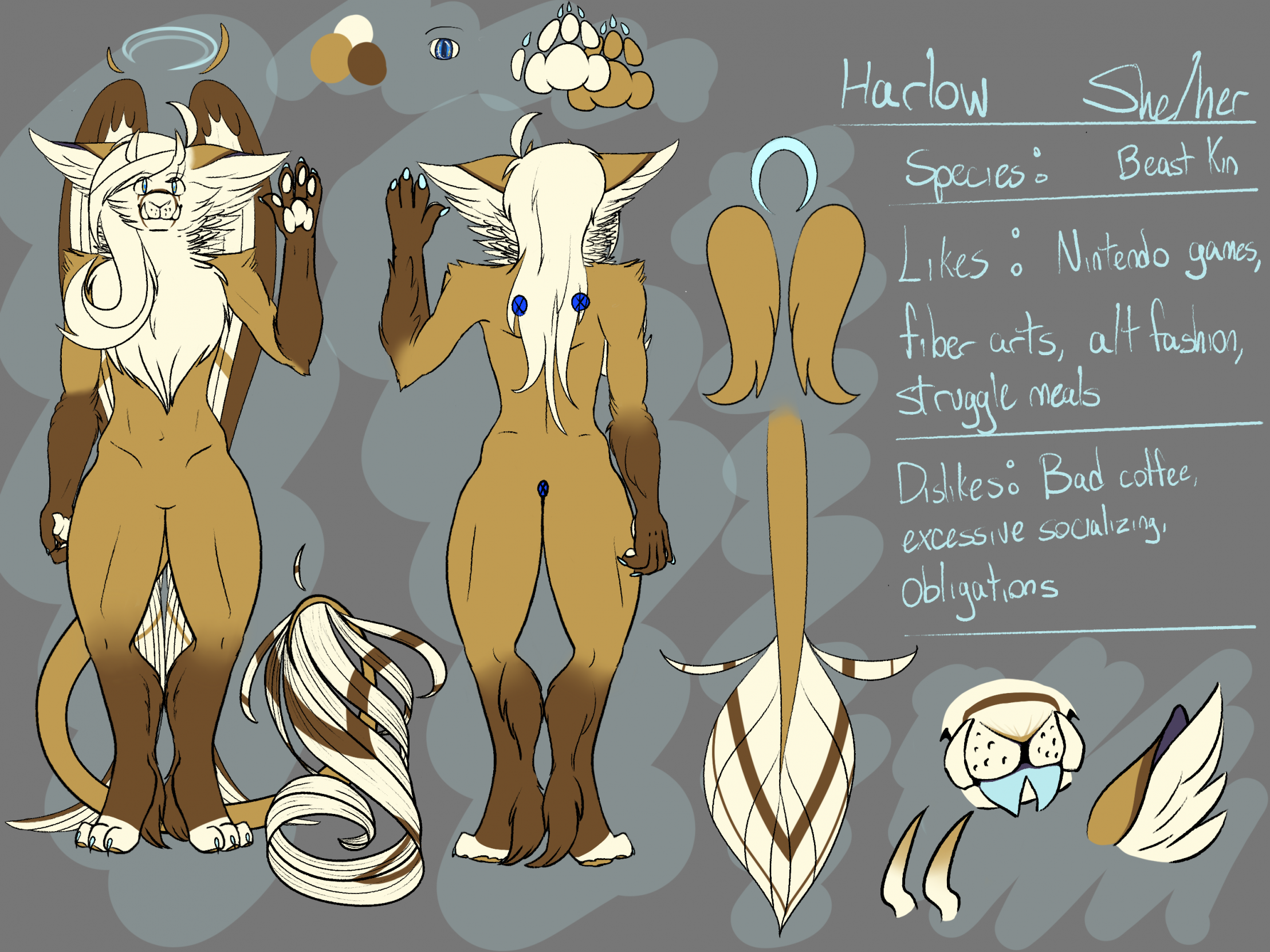 Harlow Reference Sheet 2023 by Murthaford -- Fur Affinity [dot] net