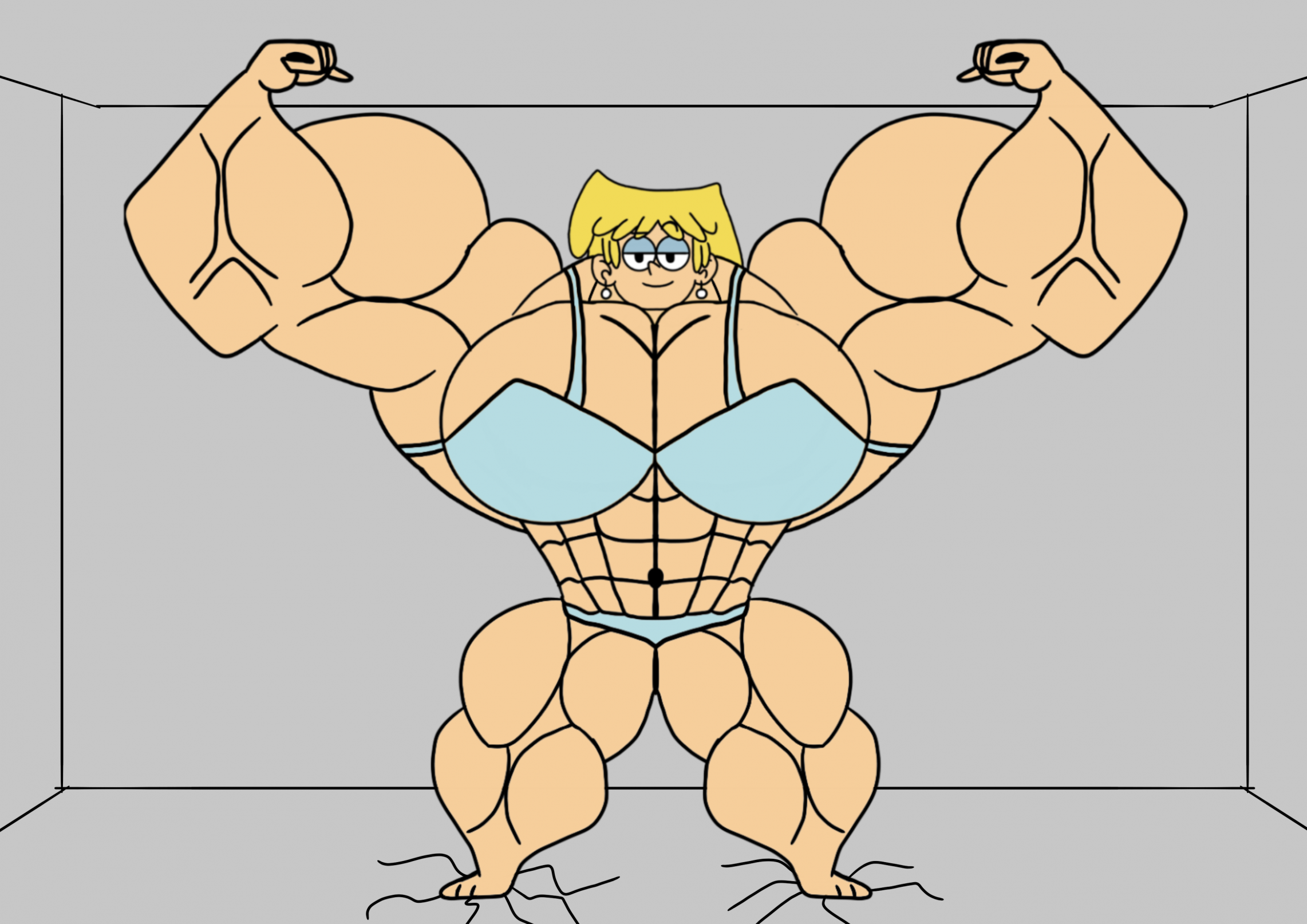 Mega Lori Loud by MuscleMinniefan91 -- Fur Affinity [dot] net