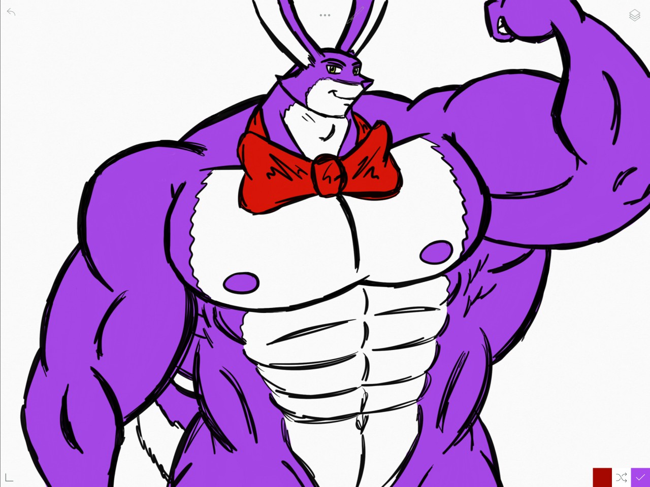 muscular rabbit  Pin for Sale by Alex3214