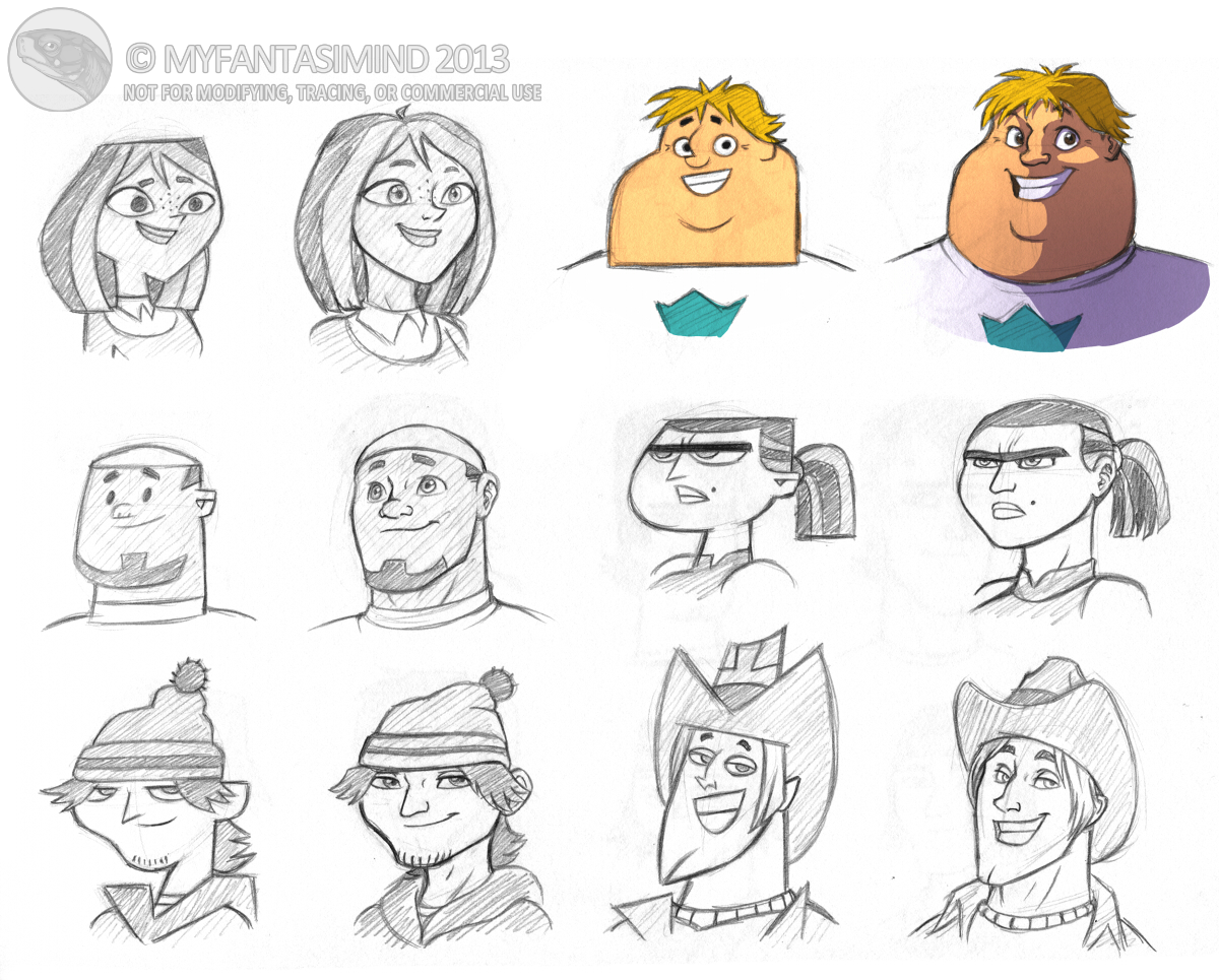 Total drama island  Total drama island, Character design sketches