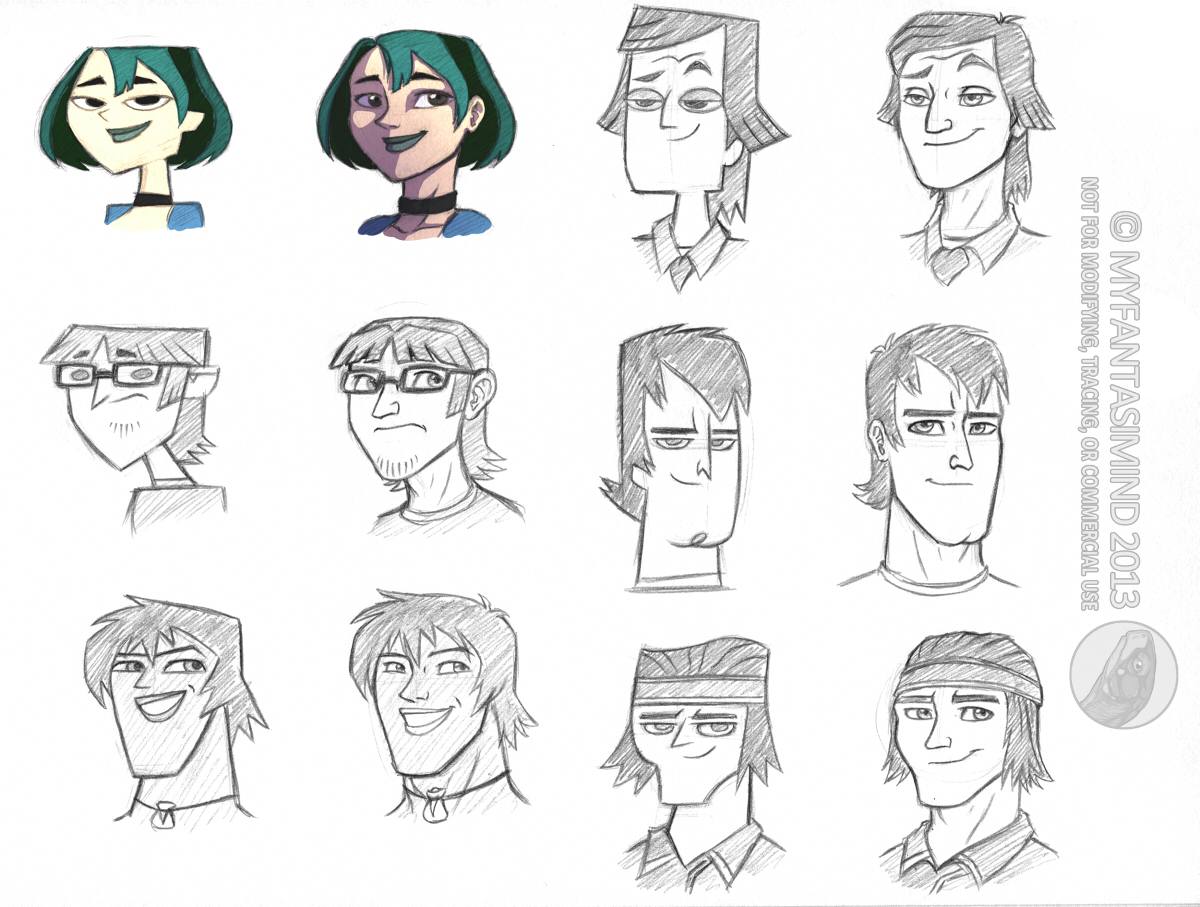 Artcrap: Total Drama Island Redesigns 4 by MyFantasiMind -- Fur Affinity  [dot] net