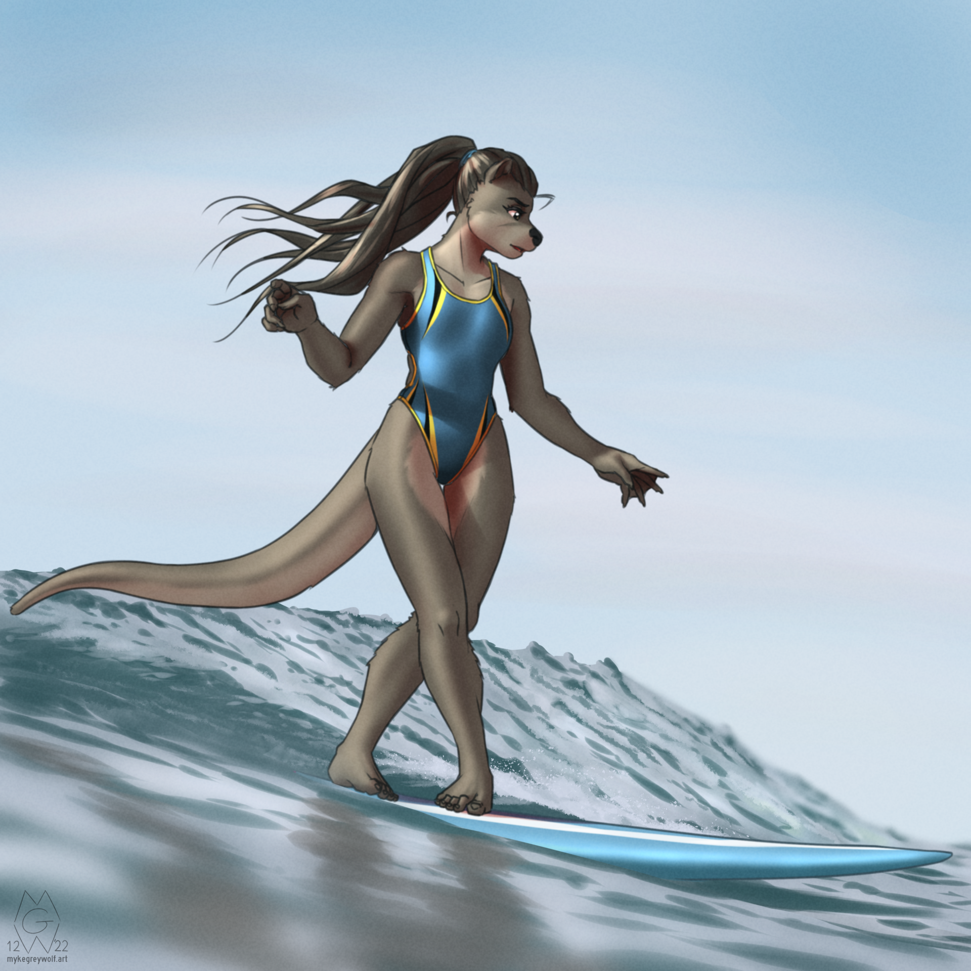 Wave Walker by Myke_Greywolf -- Fur Affinity [dot] net