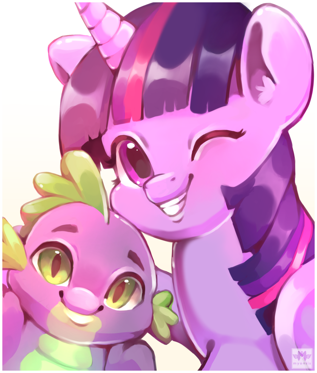 Twilight and Spike by myoniis -- Fur Affinity [dot] net