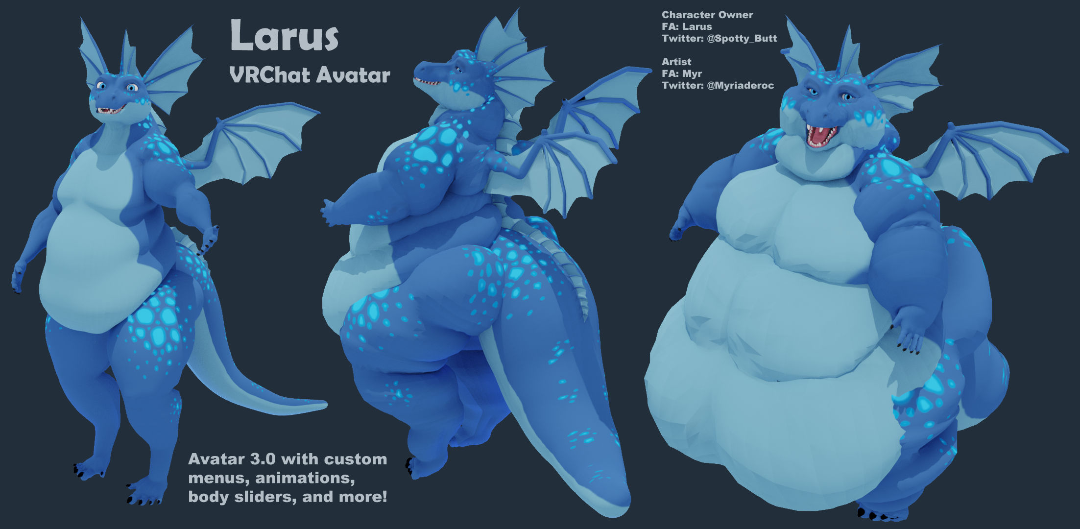 Larus VRC Avatar by Myr -- Fur Affinity [dot] net