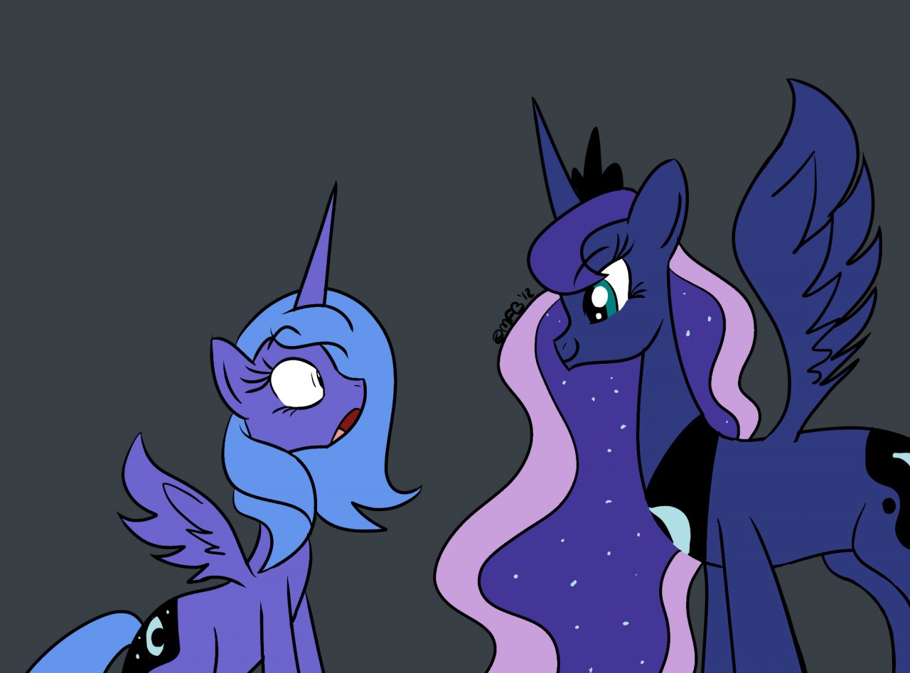 Old Luna meets New Luna by MysteryFanBoy91 -- Fur Affinity [dot] net