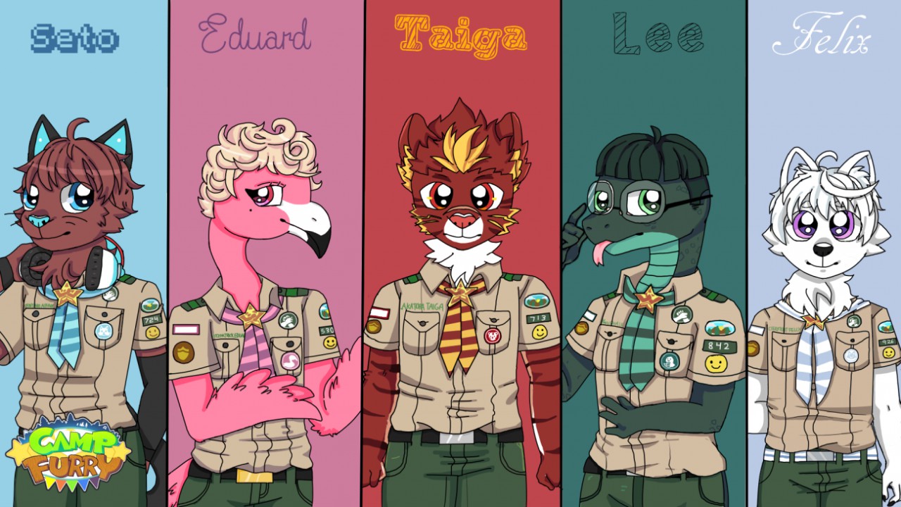 Camp Furry other campers by Mysteryp0rtal -- Fur Affinity [dot] net