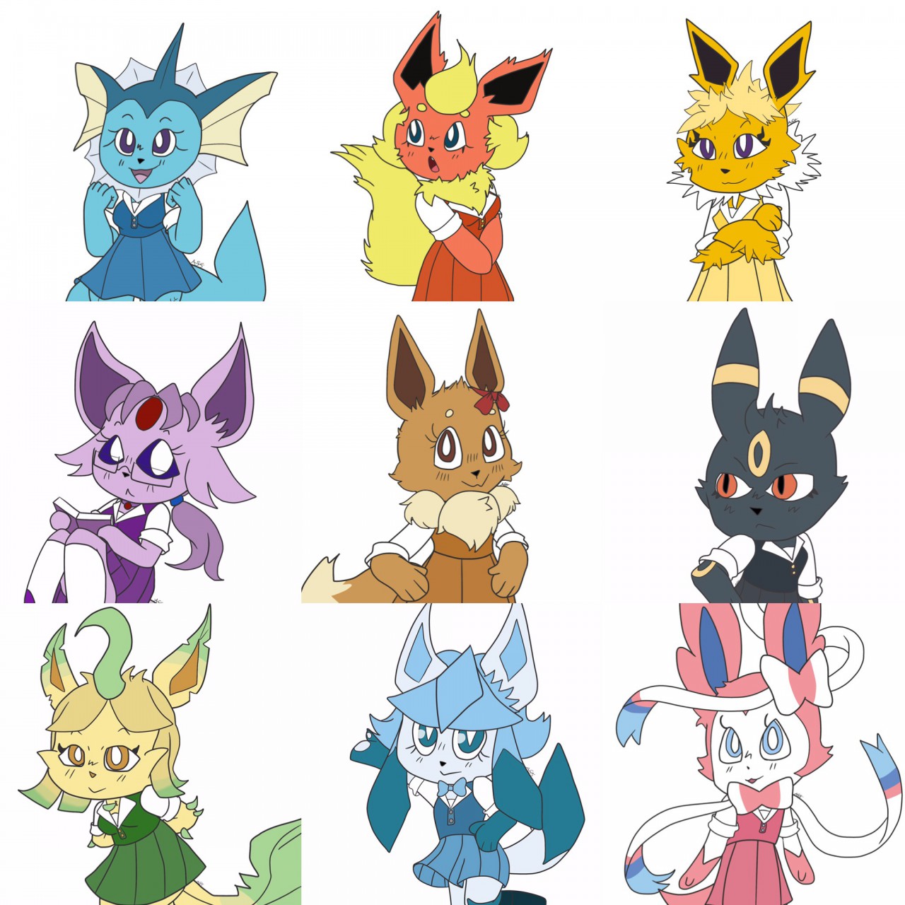 208813 - safe, artist:jadeeniebeanies, eeveelution, fictional