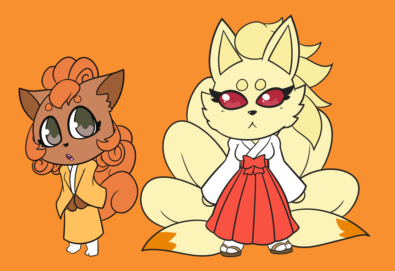 Vulpix Line by mythricas.pocket -- Fur Affinity [dot] net