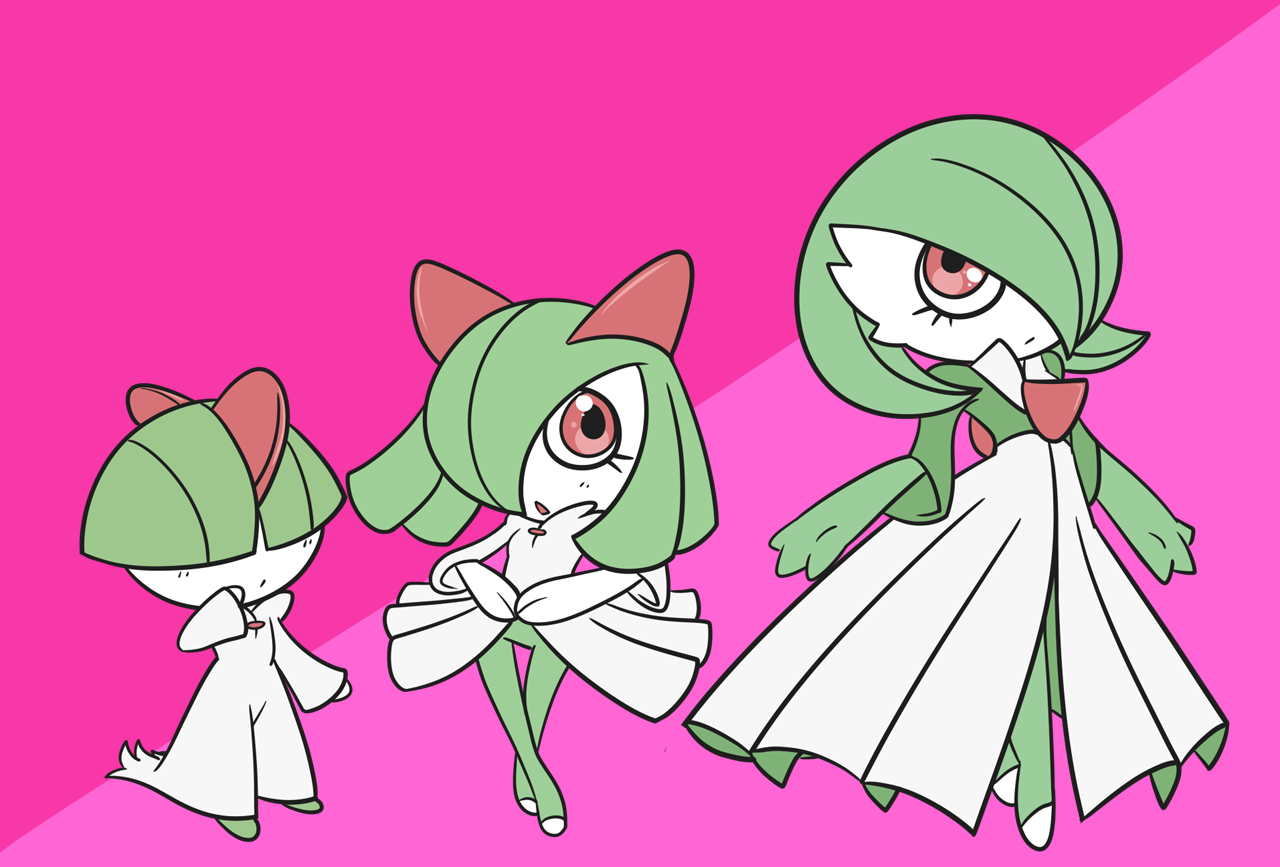 Gardevoir, Kirlia and Ralts