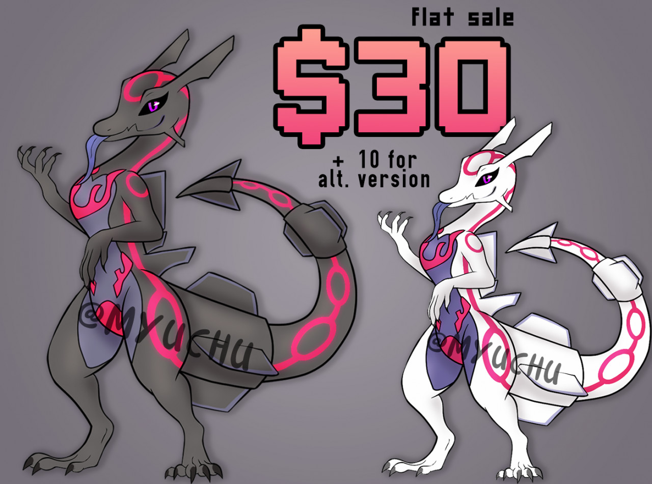 ADOPT CLOSED - Hisui Rayquaza shiny by maralmok -- Fur Affinity