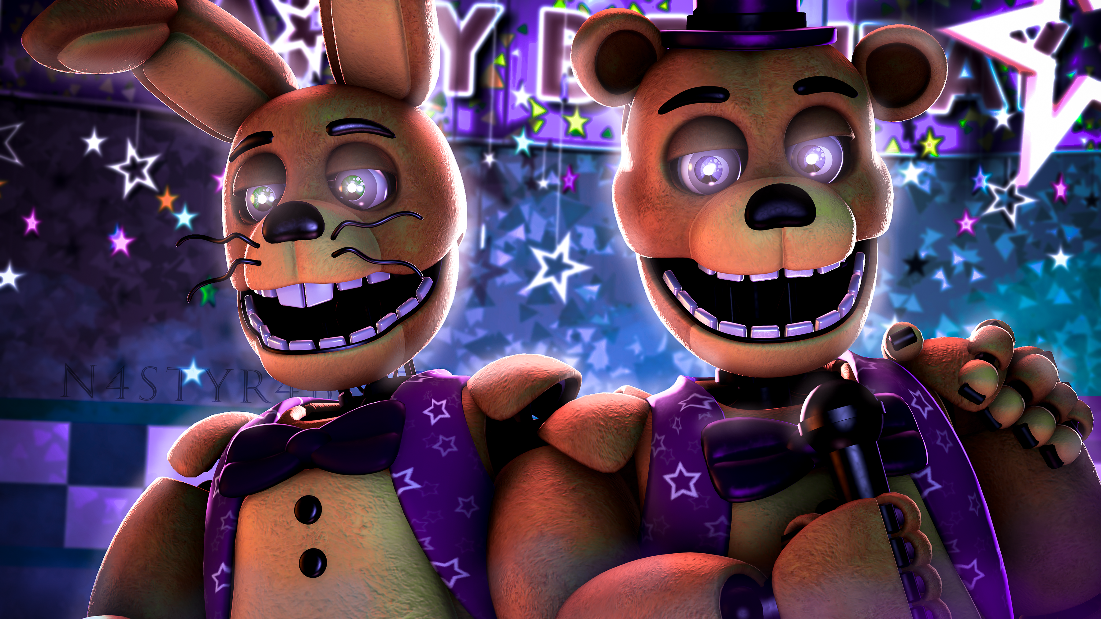 Fredbear & Springbonnie by Madhouse_Box -- Fur Affinity [dot] net