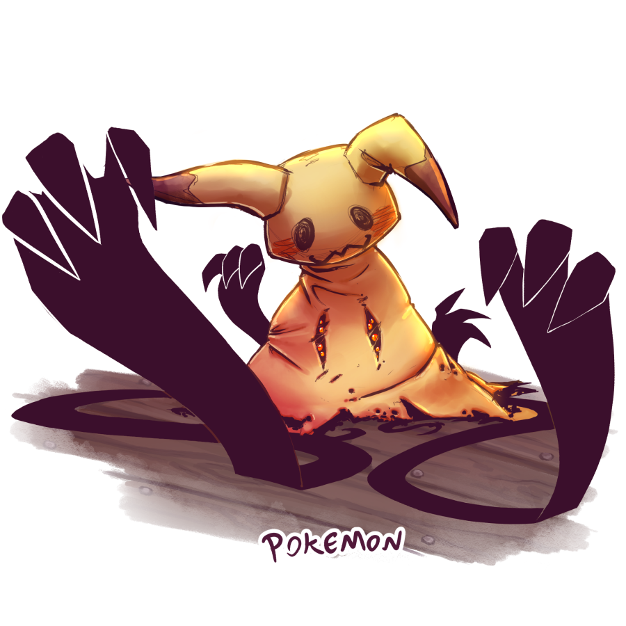 mimikyu pokemon, digital art