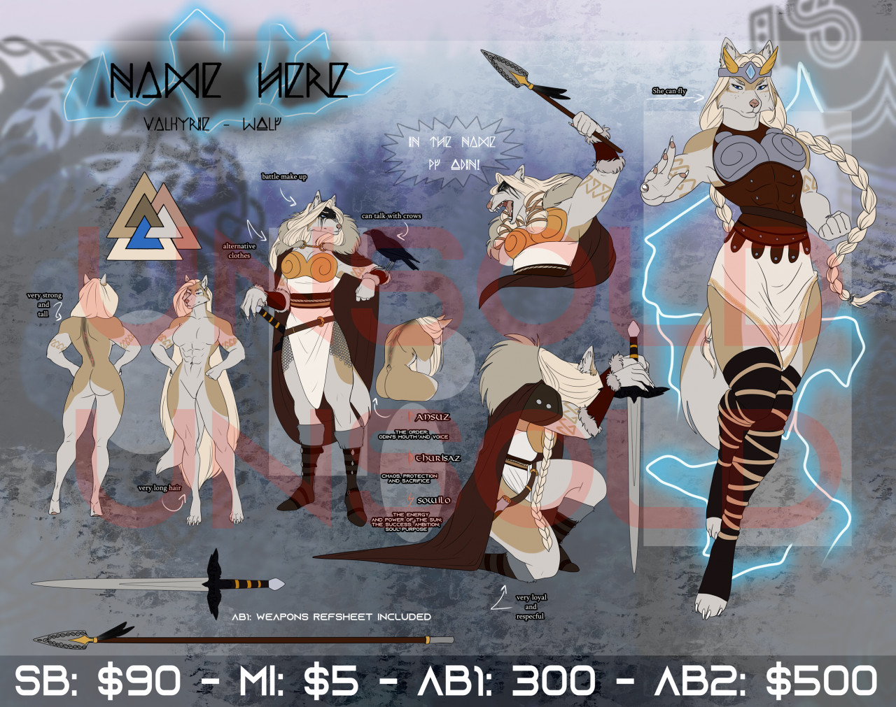 Valkyrie Wolf - CLOSED by nachvoir -- Fur Affinity [dot] net