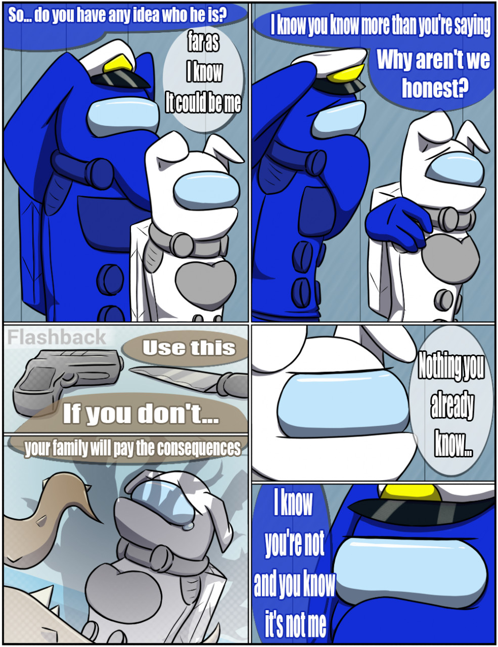 My first Among us Comic. Full credits to u/ lonermemer