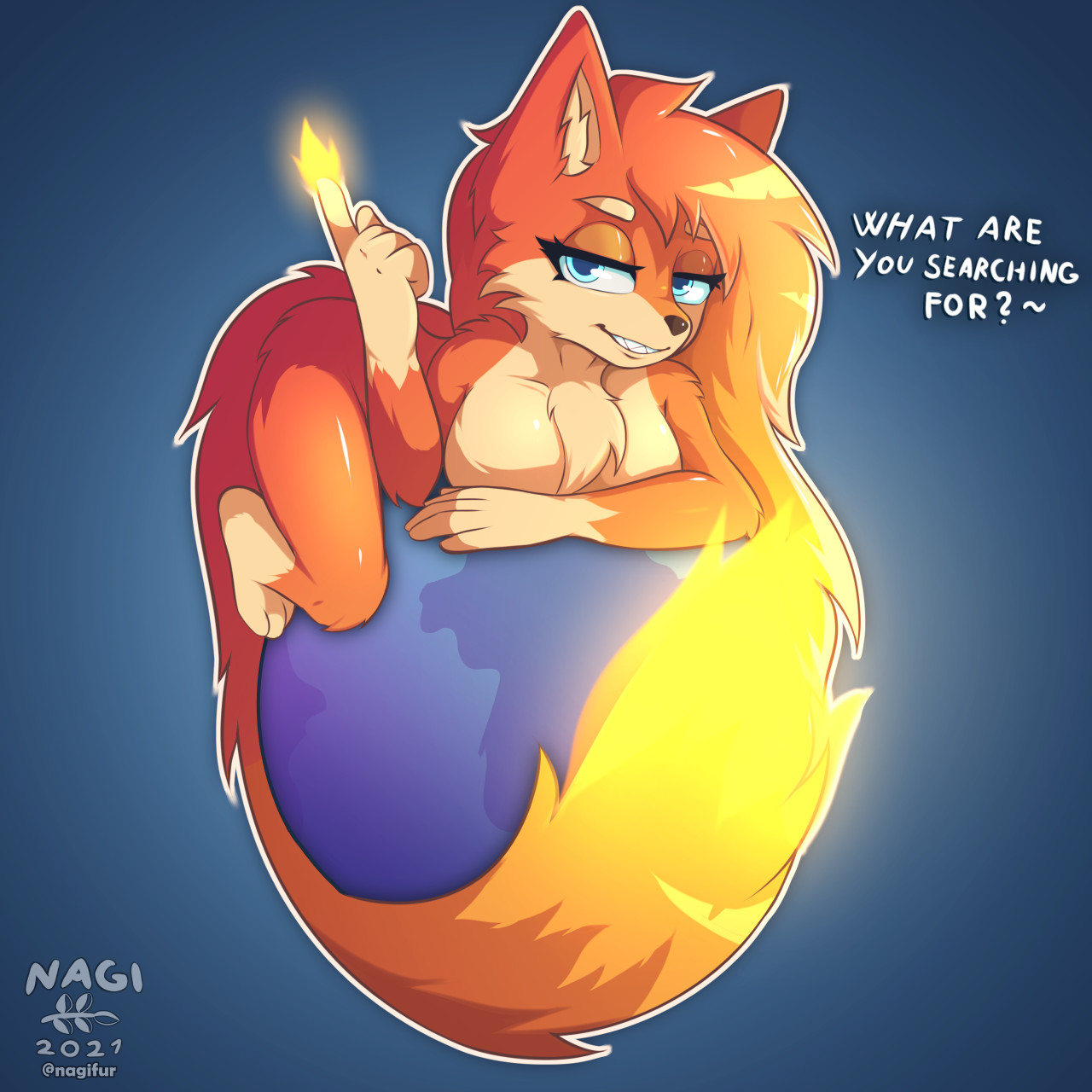Furry Firefox Logo. 