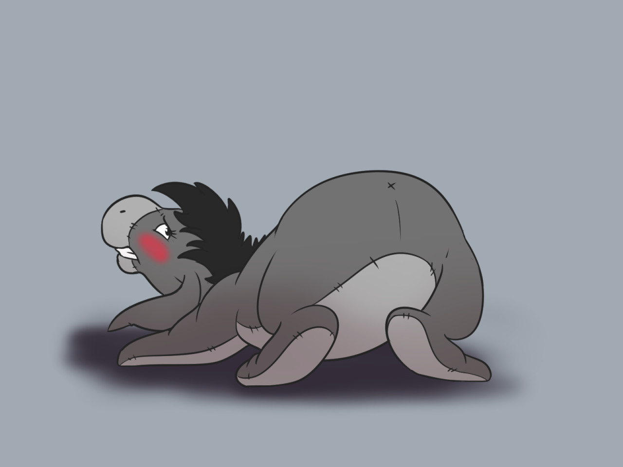 Eeyore Butt by NakedDonkeyGirl -- Fur Affinity [dot] net